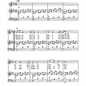 Duerme, mi precioso bebé - Partitura digital en clave de mi bemol