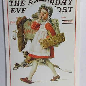 Notitiekaart met envelop - Hide Your Eyes door Norman Rockwell - Saturday Evening Post
