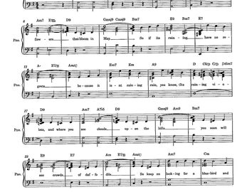 April Showers (Chorus) - Digital Download Sheet Music for Piano and Voice