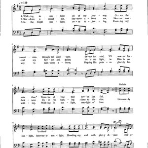 Heavenly Sunlight - Digital Download Hymn Tune for Piano Organ Voices