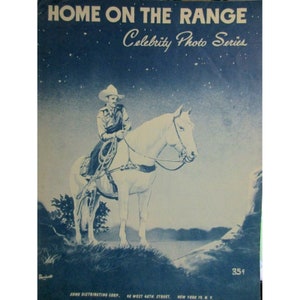 Piano Vocal Guitar Sheet Music - Home on the Range - Key of G