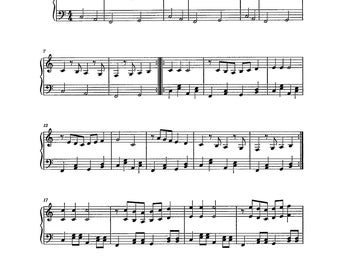 Heart and Soul - Digital Easy Piano Solo Arrangement - Key of C