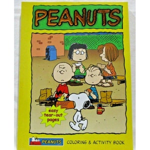 Peanuts Coloring & Activity Book Paradise Press Easy Tear Out Pages 2004