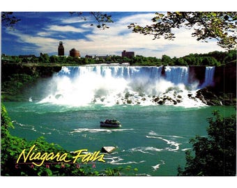 Postkarte - Niagara Falls und Maid of the Mist - Größe 12,5 x 17,5 cm