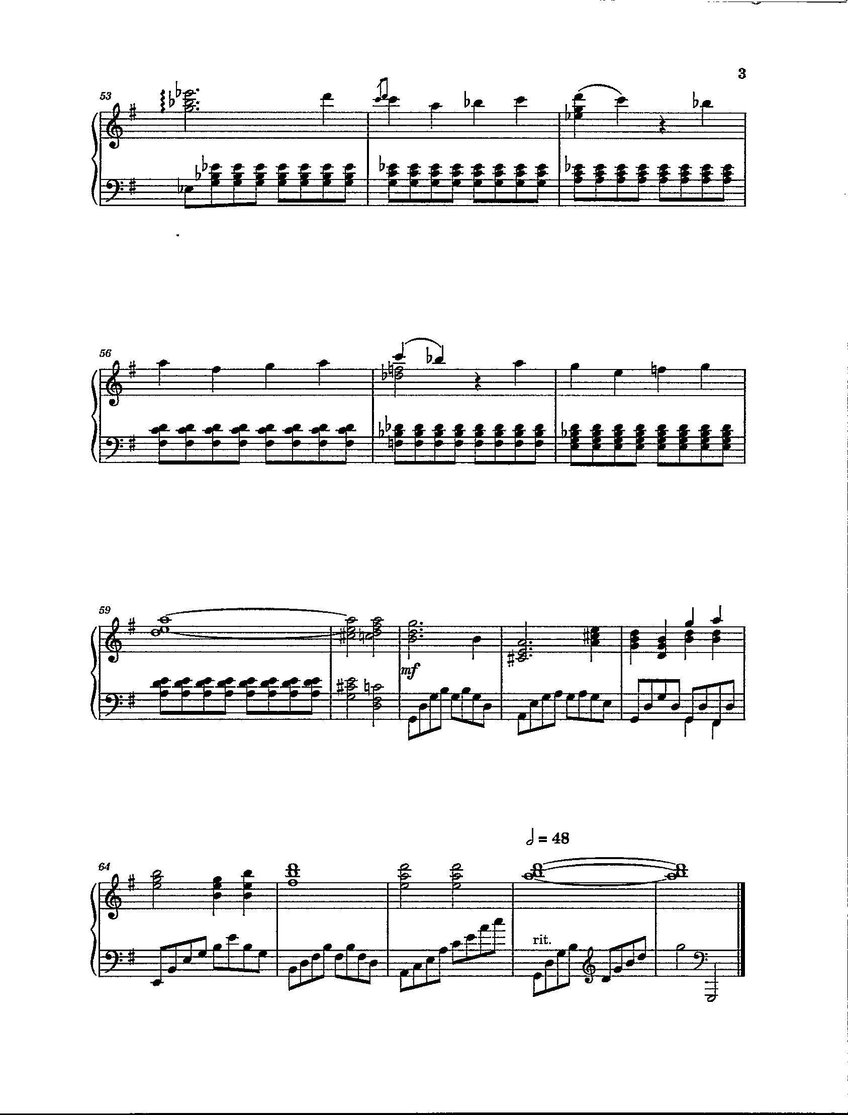 Tonight - Digital Download Printable Piano Solo - Key of G - Etsy