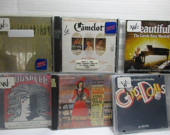 Lot of 6 Broadway and Movie CDs - (See photos for titles) All Musicals