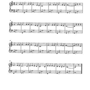 Blåser i vinden - Digitalt enkelt pianosolo - C-tonart