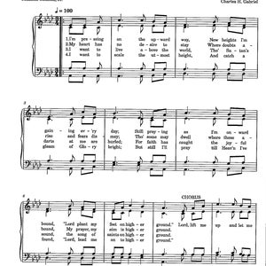 Higher Ground - Digital Download Hymn Tune Sheet Music for Piano with Verses - Key of A Flat