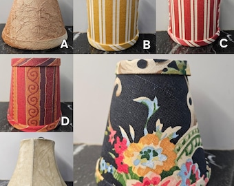 Assorted Mini Clip-On Lampshades, Craft or Replacement
