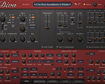 U-HE Diva, 33.000+ soundbanks en presets !!Lees de beschrijving!!