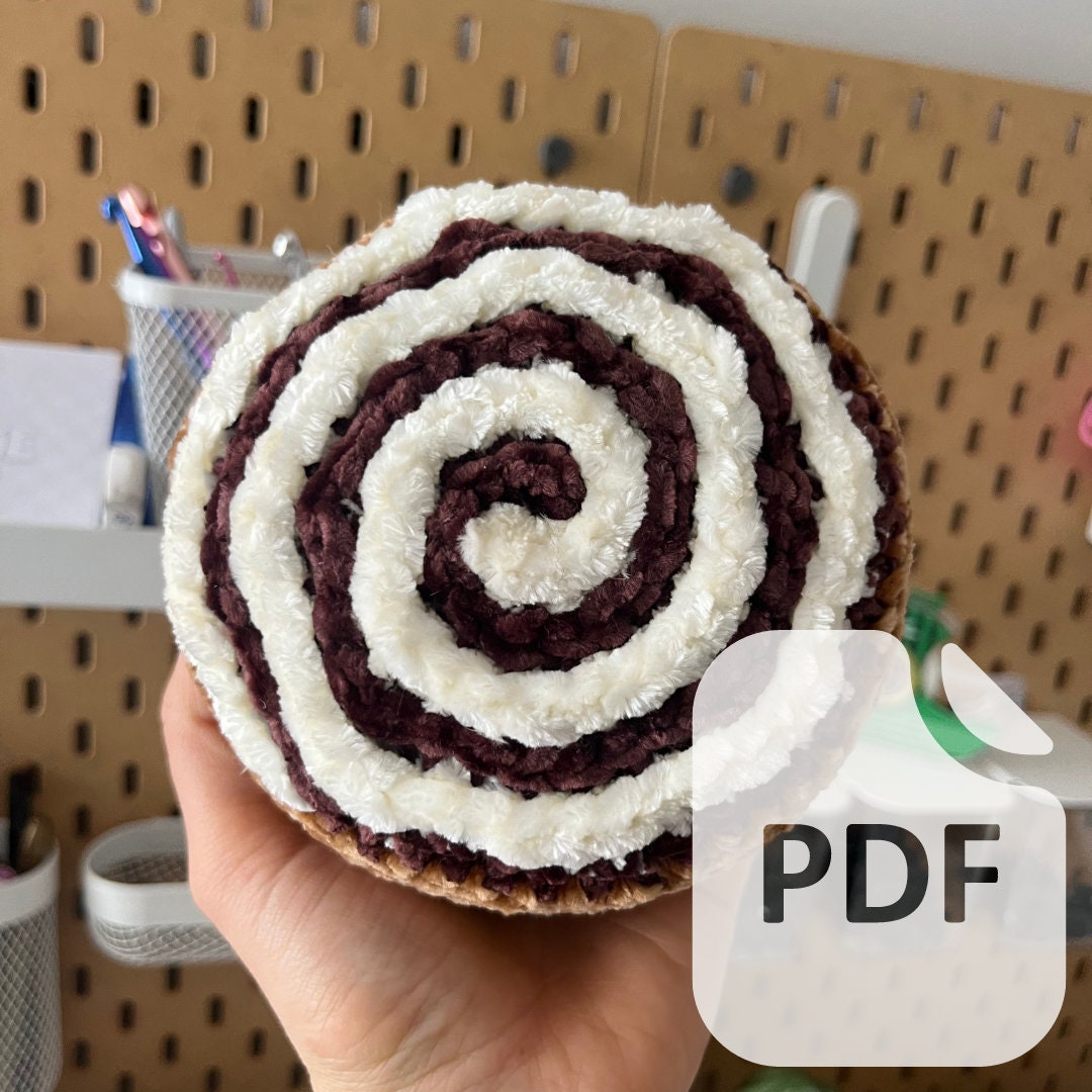 Crochet Cinnamon Roll Plushie Pattern: Beginner Friendly Amigurumi (PDF ...