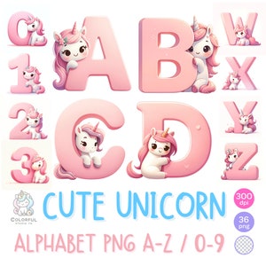 Schattige Eenhoorn PNG V2, Doodle Letters, Doodle Font, Cute Letters, Alfabet PNG, Digitale Download, Unicorn Clipart, Unicorn Verjaardagsuitnodiging