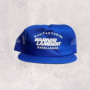Warner Lambert Excellence Vintage Trucker Snapback Hat
