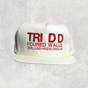 Tri DD Poured Walls 90s Vintage Trucker Snapback Hat