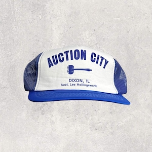 Auction City 90s Vintage Trucker Snapback Hat