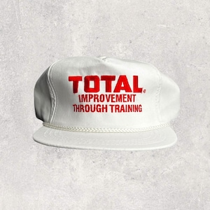 Total Improvement Through Training 90s Vintage Trucker Snapback Hat