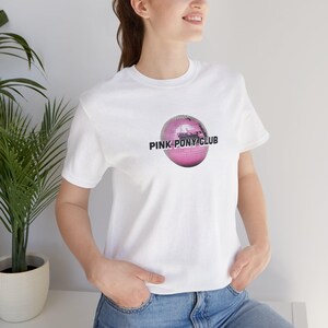 Pink Pony Club Fun Music Tees, Unisex Music Lover T-Shirt, Everyday Wear Tee, Cute Artist Fan Top image 7