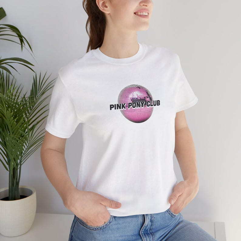 Pink Pony Club Fun Music Tees, Unisex Music Lover T-Shirt, Everyday Wear Tee, Cute Artist Fan Top image 7
