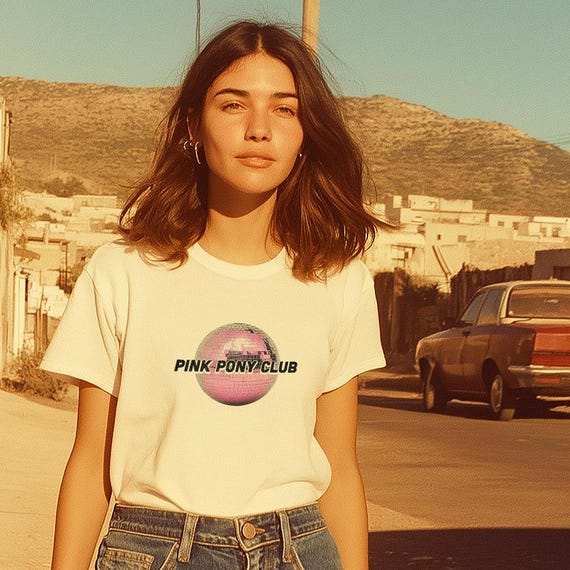 Pink Pony Club Fun Music Tees, Unisex Music Lover T-Shirt, Everyday Wear Tee, Cute Artist Fan Top