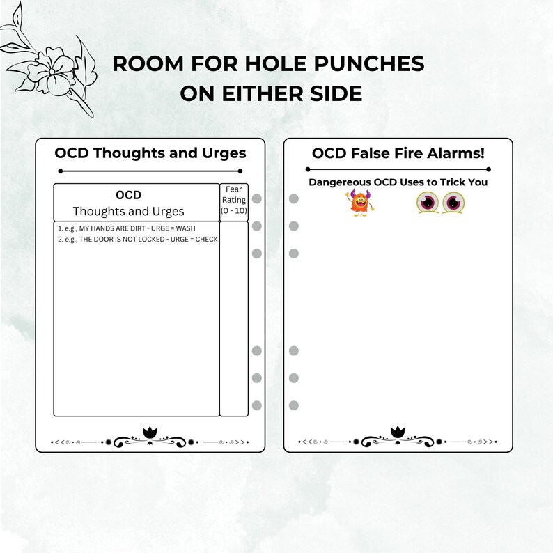 OCD Worksheets for Kids OCD Workbook for Kids and Parents OCD