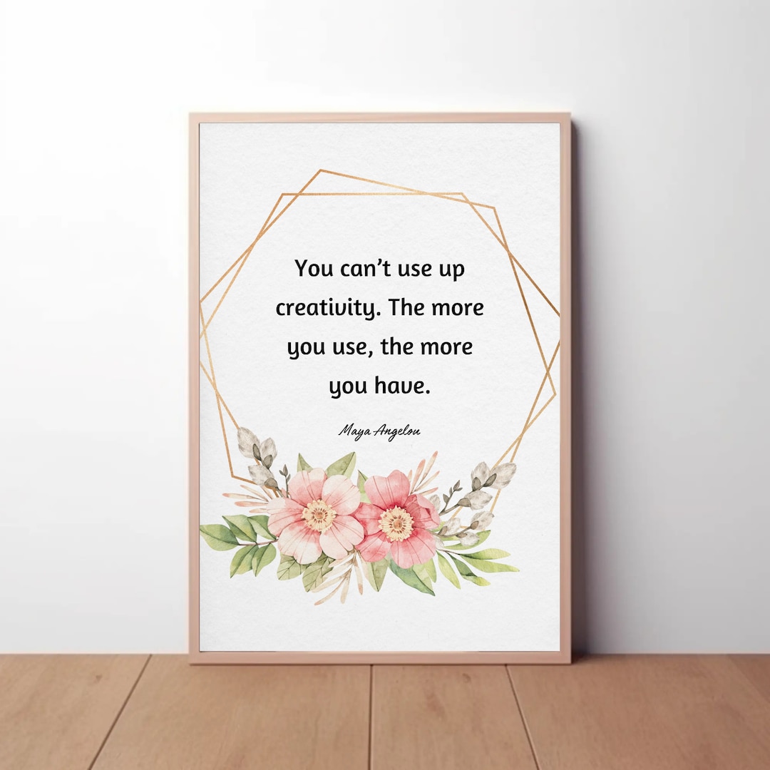 Maya Angelou Quotes Wall Art Inspirational Quote Wall Art Maya Angelou Life Quotes Inspirational