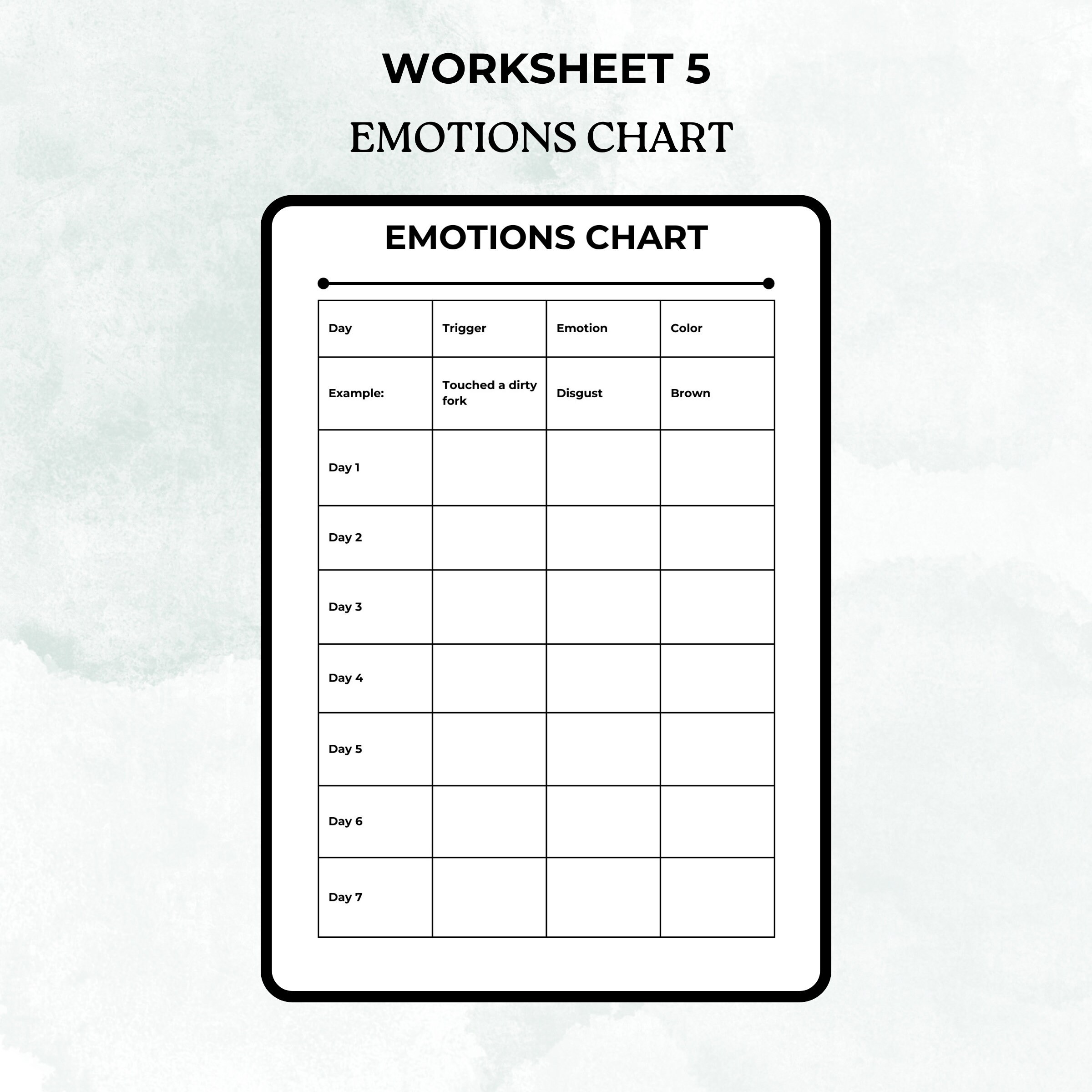 OCD Worksheets for Children OCD Workbook for Kids and Parents OCD 20 ...
