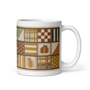 Mug patchwork d'automne