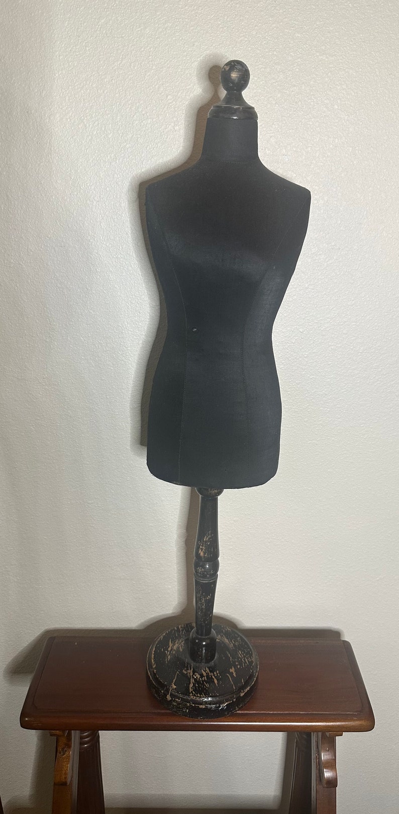 Miniature Dress Form Mannequin Black Vintage Etsy
