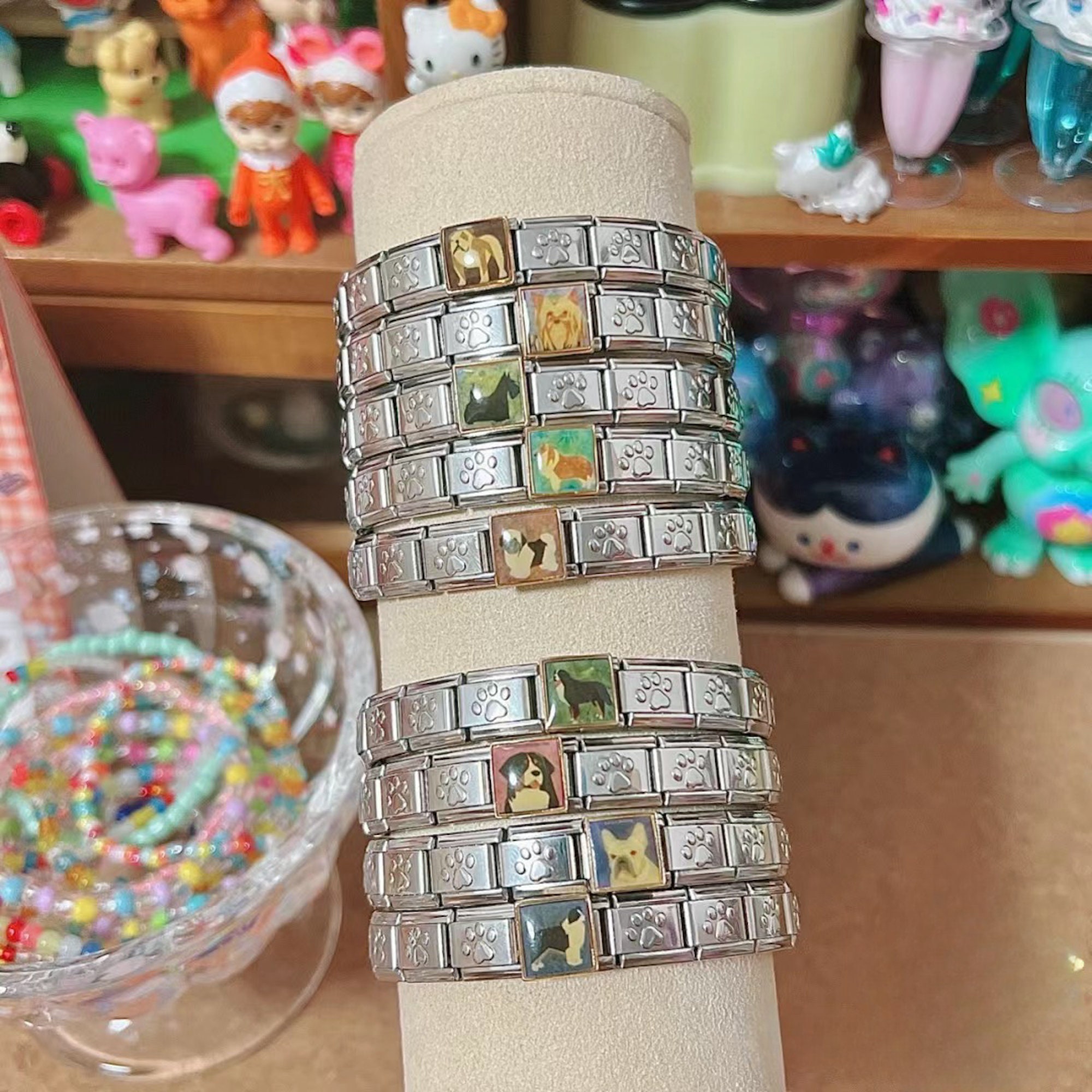 Italian Bracelets Heart Charm, love Theme Italian Link Bracelet