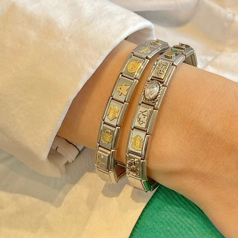 Italian Lucky Charm Bracelets, Friendship Italian Charm Bracelet, love