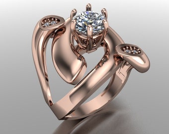 3D STL Printing | Engagement Rings | Solitaire | Six-prong setting