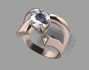 3D STL Printing | Engagement Rings | Solitaire | six-prong setting