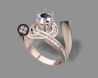 3D STL Printing | Engagement Rings | Solitaire | six-prong setting
