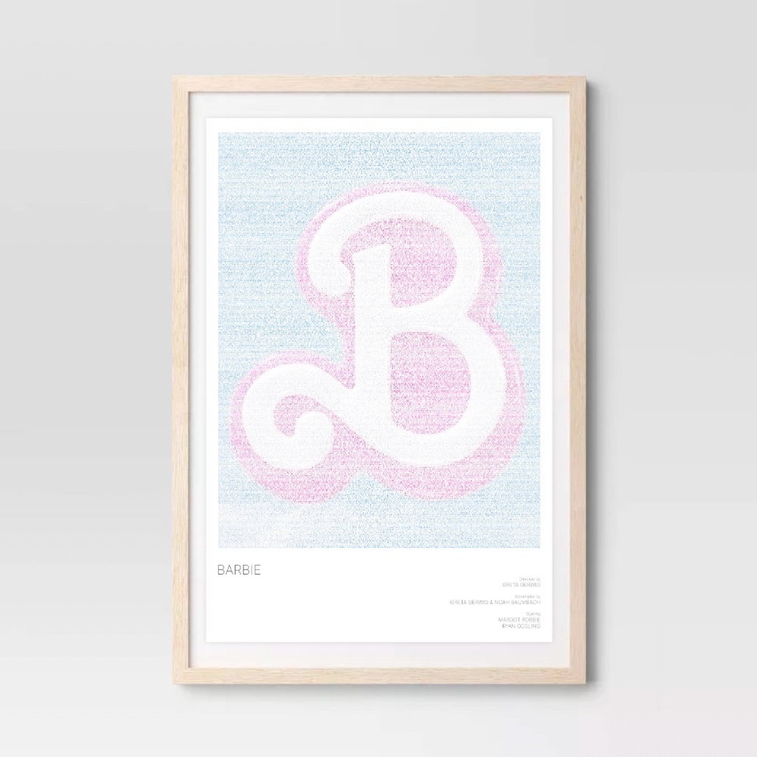 Barbie Movie Script Art Barbie Logo Etsy