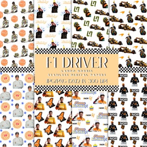 Carta da regalo LANDO NORRIS, carta digitale, MCLAREN F1, pilota di F1, pilota da corsa, senza cuciture, carta da compleanno, Formula 1, prodotto digitale