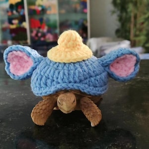Handmade Turtle Costumes, Personalized Knit Pet Clothing, Orange Turtle Sweater Outfit, Elephant Hat, Ninja Turtle, Crochet Pet Accessories