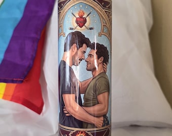 Heated Rivalry, Kip & Scott, 7 Day Fun Religious Candle