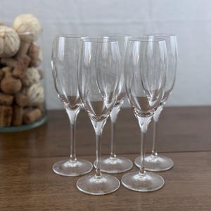 Riedel Wine Glasses Single Stem Clear Set of 5 High End Luxury Stemware Wedding Gift Wine Lover Gift Bridal Shower Engagement Party Present