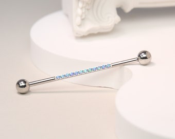 14G 16G Sword Industrial Barbell/Industrial Ring/Threaded Industrial Earrings/Industrial Piercing/Industrial Bar/Industrial Jewelry/38mm