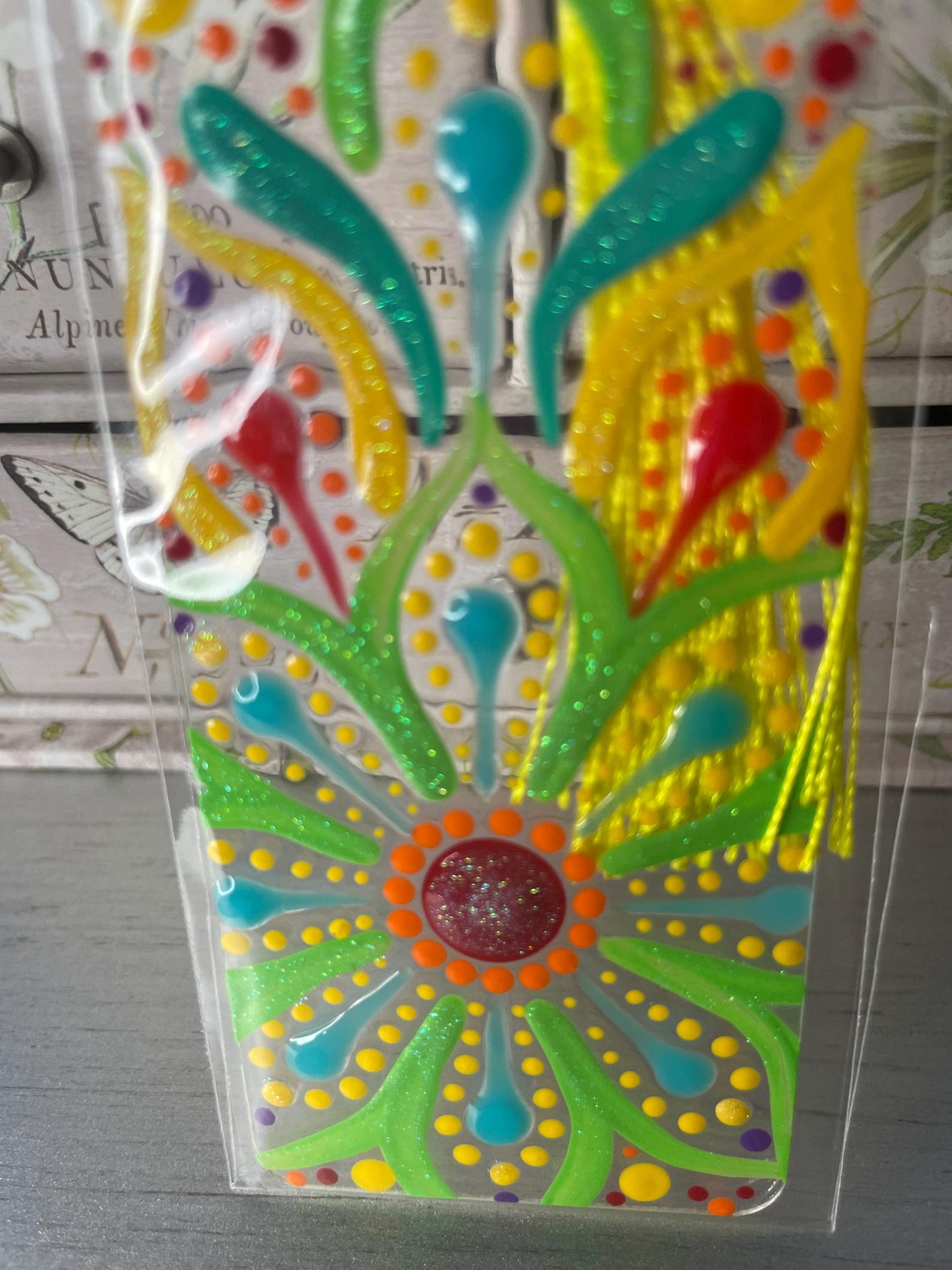 Hand Painted Mandala Dot Art Book Mark - Etsy