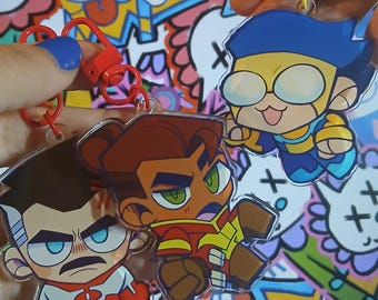 Mark, Omni, and Rex | The Invincible | Acrylic Keychains and Stickers