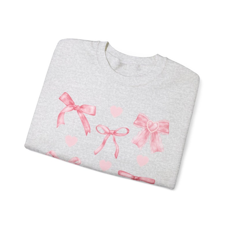 Kokette Pink Bow Sweatshirt: Trendy Crewneck Top Bild 7