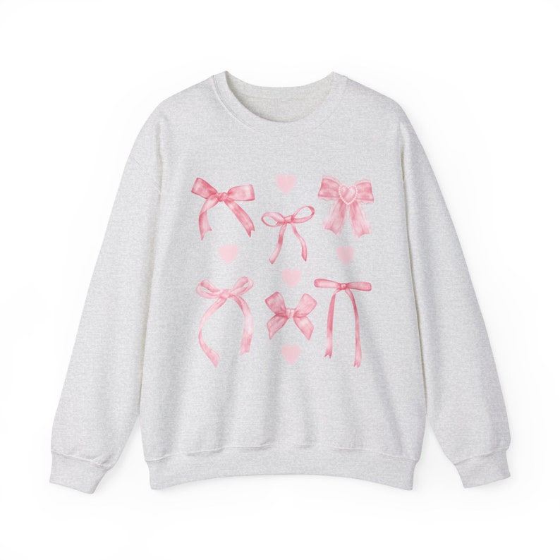 Kokette Pink Bow Sweatshirt: Trendy Crewneck Top Bild 5