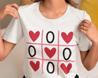 Tic Tac Toe T-shirt, Valentines Day T-Shirt