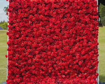 5D Red Roses Flower Wall 8X8