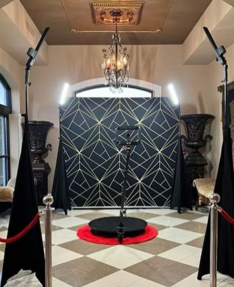 Rotating Backdrop 8x8ft Double Sided Wedding Backdrop With Aluminum Frame - Etsy