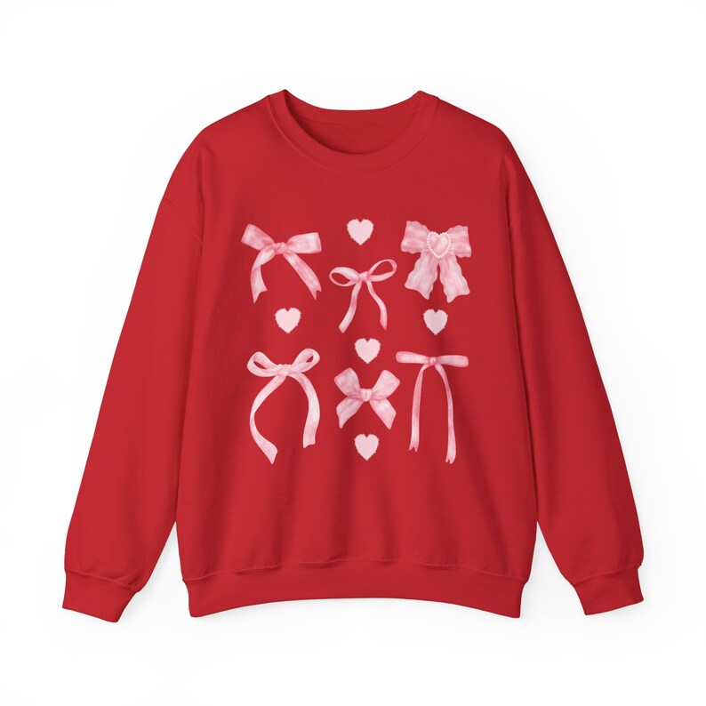 Kokette Pink Bow Sweatshirt: Trendy Crewneck Top Bild 10