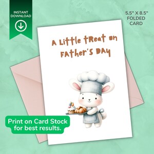 Father's Day Card, Printable Father's Day Card, Father's Day Card from Child, Father's Day Greeting Card, Best Dad, Father's Day Treat