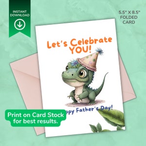 Father's Day Card, Printable Father's Day Card, Father's Day Card from Child, Father's Day Greeting Card, Best Dad, Father's Day Celebration
