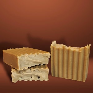 PB & Beer / handmade organic real beer soap bar gift for men